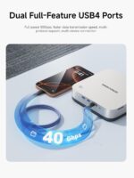MINISFORUM Mini PC AI X1 Pro AMD Ryzen AI 9 HX370(12 Cores/24 Threads, up to 5.1GHz)&AMD Radeon 890M Mini Gaming Computer,32GB DDR5 1TB PCIe 4.0 SSD, 8K Quad Display,Dual 2.5 LAN/WiFi 7/BT5.4/Oculink - Image 8