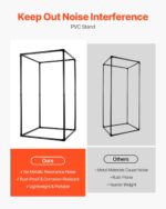 VEVOR Portable Vocal Booth, 6.56 ft Height, Pro-Grade Recording Studio with Travel Bag, Mobile Tablet Stand, Thickened Soundproofing, Sound Isolation Booth for Echo-Free Vocals, Podcasts, Voiceovers - Image 5