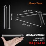 Zeadio Metal Mini Tripod, Desktop Tabletop Stand Tripod with 1/4 Inch Screw for Smooth 4, Crane Plus, Crane 2, Osmo Mobile, Ronin-S, Vimble 2, Gimbal Handle Grip Stabilizer and All Cameras - Image 7