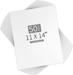 50 Pcs White Foam Board 11 x 14 Foam Core Baking Board 1/8 Thickness Mat Boards White Poster Board Sheets Polystyrene Poster Board Signboard for Presentations School Office Art Craft - Image 2