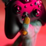 Gaming Controller Holder One More Life | Controller Holder Figure | Headphone Stand & Controller | Gaming Accessories for Desk | Gamer Gifts | Halloween Decorations - Image 7