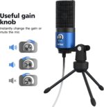 FIFINE USB Computer Microphone for Recording YouTube Video Voice Over Vocals for Mac & PC, Condenser Mic with Gain Control for Home Studio, Plug & Play - K669L - Image 3