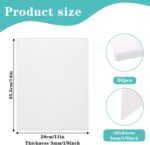 50 Pack White Foam Board, 11"x 14", 1/8" Thick Foam Core Baking Poster Boards Polystyrene Mat Sign Center Foams Board Sheet for School Crafts Office Art Display Prints Presentation - Image 3
