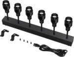 Pinspot Light Bar,6PC LED Pinspot Stage Lights Disco Ball Manual Zoom(15-60 Degree) 3200K Dimmable Warm White DMX Sound Activated Lights for Party Activities Live Show Concert Church Wedding - Image 8