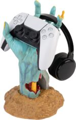 Gaming Controller Holder One More Life | Controller Holder Figure | Headphone Stand & Controller | Gaming Accessories for Desk | Gamer Gifts | Halloween Decorations - Image 2