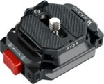 Camera Quick Release Plate,Auto-Lock 38mm Quick Release System, Base and Plate with 1/4" and 3/8" Screw Thread for Tripod, Monopod, Stabilizer, Slider Etc Quick Switching，SY38 V3801 - Image 2