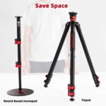 IFOOTAGE Cobra RB-A200,Round Base Monopod,Professional Camera Aluminium Monopod with Quick Adjustment Height Buckle,Compatibility DSLR Cameras Camcorders(56cm/22.04Inc) - Image 3