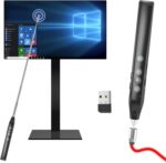 [for Touch Screen] Presentation Clicker with Telescopic Pointer Stick Stylus Pen & Laser Pointer for Touch Screen Smart Board Promethean Board Pen Smartboard Clicker Remote Classroom/Office USB-A - Image 2