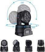BETOPPER DJ Lights Moving Head, 7x8W RGBW Sound Activated/DMX Lighting, Moving Head Lights for Stage, Party, Live, DJ, Bar, Disco Lighting (2 Packs) - Image 10