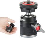 Mini Ball Head with 1/4" Hotshoe Mount Adapter 360 Degree Rotatable Aluminum Tripod Head for DSLR Cameras HTC Vive Tripods Monopods Camcorder Light Stand - Image 2