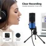 FIFINE USB Computer Microphone for Recording YouTube Video Voice Over Vocals for Mac & PC, Condenser Mic with Gain Control for Home Studio, Plug & Play - K669L - Image 6