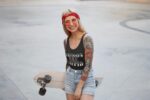 Tattoos are Stupid Sarcastic Humor Women's Racerback Tank Top Slim Fit - Image 3