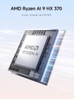 MINISFORUM Mini PC AI X1 Pro AMD Ryzen AI 9 HX370(12 Cores/24 Threads, up to 5.1GHz)&AMD Radeon 890M Mini Gaming Computer,32GB DDR5 1TB PCIe 4.0 SSD, 8K Quad Display,Dual 2.5 LAN/WiFi 7/BT5.4/Oculink - Image 3