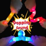 Glow Sticks Camping Essentials for Toddlers-6 PCS Light Up Pop Tube Party Favors Toys Gifts for Kids Halloween,LED Bracelet Necklace Accessories,Fun Camp Games Activities Gear Stuff for Boys Girls - Image 6