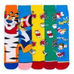 ODD SOX – Kellogg’s Cereal Gift Box – 5-Pack Men’s Crew Socks – Frosted Flakes, Froot Loops, Pop-Tarts & More – Fun Novelty Sock Set in Collector’s Box – Colorful, Comfy & Nostalgic - Image 4