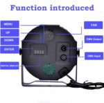 Stage Lights DJ Lights 36LED Par Lights - 4 Pack RGB Party Lights Uplights with Sound Activated Remote Control Stage Lighting for Disco Wedding Club Ba Christmas Party Lighting Outdoor - Image 4