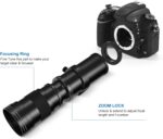 F 420-800mm F8.3 Telephoto Zoom Lens(MF) + T-Mount for Nikon D850/D750/D500/D7500/D610/D5600/D7200/D7000/D3500/D3400/D3300/D3200/D3100/D5/D6 - Manual Focus DSLR Cameras Lens(F-Mount) - Image 7