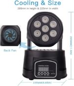 BETOPPER DJ Lights Moving Head, 7x8W RGBW Sound Activated/DMX Lighting, Moving Head Lights for Stage, Party, Live, DJ, Bar, Disco Lighting (2 Packs) - Image 5