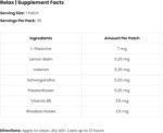 Relax Patch | L-Theanine, Lemon Balm, Valerian, Ashwagandha, Passionflower | 30 Patches - Image 3
