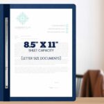 5 Pack of 8.5 ”x11” Pressboard Presentation Binder Folder, Blue Fiberboard Report Cover with Metal Prong Paper Fastener to Neatly Bind Reports, Proposals, Transcripts and Other Documents - Image 5