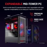 Skytech Blaze4 Mini Gaming PC Desktop, Ryzen 7 5700 3.7 GHz (4.6GHz Turbo Boost), NVIDIA RTX 4060 8GB GDDR6X, 1TB SSD, 16GB DDR4 RAM 3200, 650W Gold PSU, Wi-Fi, Win 11 Home - Image 6