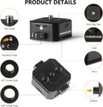 Quick Release Plate, Tripod Mount Adapter, Camera Quick Release Mount Adapter with 1/4'' Screw for Camera Tripod, Monopod, Slider - Image 3