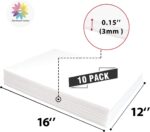 Mat Board Center, Pack of 10 Acid-Free Foam Boards, 12x16 inch White Foam Boards, 1/8" Thick - Image 3