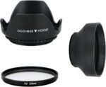 EEEKit 58mm Tulip Flower Lens Hood with UV Filter Lens for Canon EOS 77D 80D 90D Rebel T8i T7 T7i T6i XTi SL2 DSLR Camera - Image 2