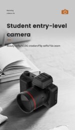50MP Compact Digital Camera with 2.2'' Flip Screen, 180° Rotation – Small Vlogging Camera for Travel & Daily Use, Lightweight & Portable, Ideal for Beginners & Content Creators - Image 8