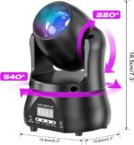 U`King 40W LED Moving Head Light RGBW Beam Lighting Stage Lights with DMX Sound Activated Auto Mode for Parties Wedding Clue Live Band Show Church - 6 Pack - Image 7