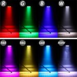 Par Lights LED Stage Lights, U`King 12Wx18 RGBW Uplight Stage Lighting Effect by DMX and Sound Activated Control Wash Light for Wedding Parties Church Club DJ Live Show - Image 3