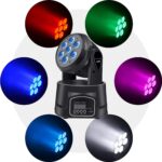 BETOPPER DJ Lights Moving Head, 7x8W RGBW Sound Activated/DMX Lighting, Moving Head Lights for Stage, Party, Live, DJ, Bar, Disco Lighting (2 Packs) - Image 9