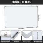 Tinlade 3 Pack Dry Erase Boards, Magnetic Dry Erase White Board Bulk Silver Aluminum Framed Whiteboard Message Presentation Wall Mounted for School Office and Home(36 x 24 Inch) - Image 4