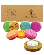 Shower Steamers Aromatherapy - 8 Pack Organic Shower Bombs with Natural Essential Oil, Self Care and Stress Relief Birthday Gifts for Women Men, Home Spa Gifts for Her Mom Wife, w/Tray - Image 2