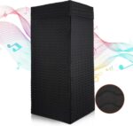 Portable Vocal Booth - Studio Grade Echo-Free Recording Booth for Voiceover, Podcast & Singing, Home Studio/Sound Isolation Booth with Light & Travel Bag (Wave-BLK+WHT, L) - Image 10