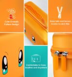 ivoler Carrying Storage Case for Nintendo Switch/Switch OLED Model,Portable Travel All Protective Hard Messenger Bag Soft Lining 18 Games for Switch Console Pro Controller & Accessories (Orange) - Image 9
