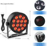 U`King Stage Lights, 8 Pack LED Par Lights RGBW DJ Stage Lighting 14x6W Uplights for Events by Sound Activated and DMX Control for Wedding Church Live Show Disco Halloween Christmas Parties - Image 5
