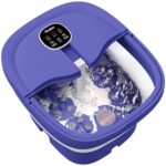 HOSPAN Collapsible Foot Spa Electric Rotary Massage, Foot Bath with Heat, Bubble, Remote, and 24 Motorized Shiatsu Massage Balls. Pedicure Foot Spa for Feet Stress Relief - FS02A - Image 2