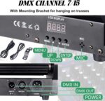 LED Mini Spider Moving Head Light 8x5W Beam Stage Lights RGBW Sound Activated DMX-512 Control for DJ Party Bar Disco Show Wedding Event Stage Lighting - Image 7