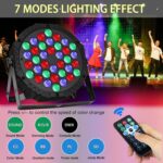 36 LED Stage Lights, Par Light with Remote & DMX Controlled Sound Activated Uplights for Events Wedding Birthday Christmas Music Show Dance Party DJ Lighting, 4 Pack - Image 4