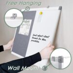 Combination Magnetic Whiteboard & Fabric Board,Dry Erase Board Bulletin Board 36x24inches Combo Vision Board for Wall,Home,School,Office - Image 4