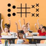 Magnetic Tic Tac Toe Wall-Mount Game,Game Room Decor,Hallway Decor,Playroom Decor,Modern Wall Decals for Kids Room,Classroom&Offices,Best Gift for Family, Friends (Black) - Image 5