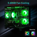 Gaming PC Desktop, Intel Core i5 14400F, RTX 4060, 32GB RAM, 1TB SSD, ARGB Fan, Tower Computer for Gaming and Office - Image 5