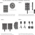 PRORECK Club 3000 12-Inch 4000w DJ Powered PA Speaker System Combo Set with Bluetooth USB Drive Read Function SD Card Remote Control,Two subwoofers and 8 line Array Speakers Set for Church, DJ, Live - Image 9