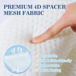 Bath Pillow Bathtub Pillow, Luxury Bath Pillows for Tub Neck and Back Support, Bath Tub Pillow Headrest with Soft 4D Mesh Fabric and Non-Slip Suction Cups, Relaxing Bath Accessories Spa Gifts - Image 5