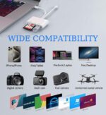 SD Card Reader for iPhone, iPad, USB C and Lightning Dual Port SD Card Adapter, Memory Card Reader for Camera Adapter, Support SD, Micro SD, USB 3.0, No App Driver Required - Image 6