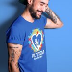 shop4ever Autism Awareness Hands in Heart T-Shirt - Image 6