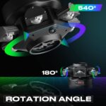 Moving Head DJ Lights, 150W RGBW LED Moving Head Light with Mixed Lighting Effects, 6 Arms Party Lights Support DMX-512 & Sound Activated, Stage Lights for Party Disco KTV Wedding Club - Image 4