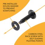 10-32 Rack Screws 50-Pack - Versatile Server Rack Accessories for Network Cabinets, Audio Mounts, Studs and Recording Studio Includes Nylon Washers. Perfect for Rackmounts - Image 5