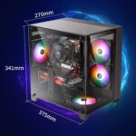 Prebuilt Gaming PC Desktop Computer,Intel Core i5 Desktop,Operating at A Frequency of 3.2-3.6 GHz,RX550 Graphics Card with 4GB GDDR5 Video Memory,16GB RAM, 512GB NVME SSD,WiFi5,RGB Fan x4 Windows 11 - Image 6